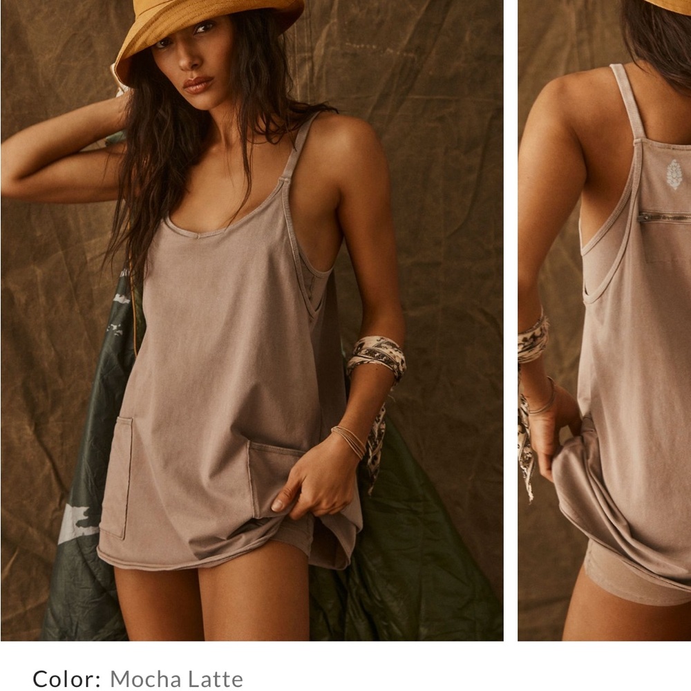 Free People Mocha Latte Jumpsuit